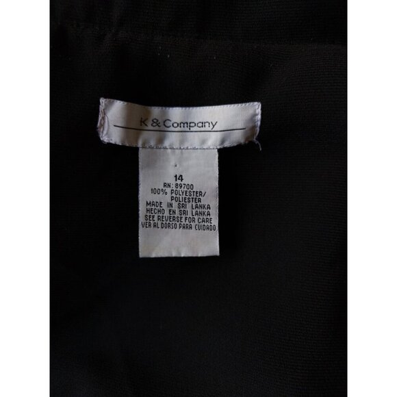 Black polyester blazer, for women, K & Company, size 14, Good Condiction. - Picture 5 of 10